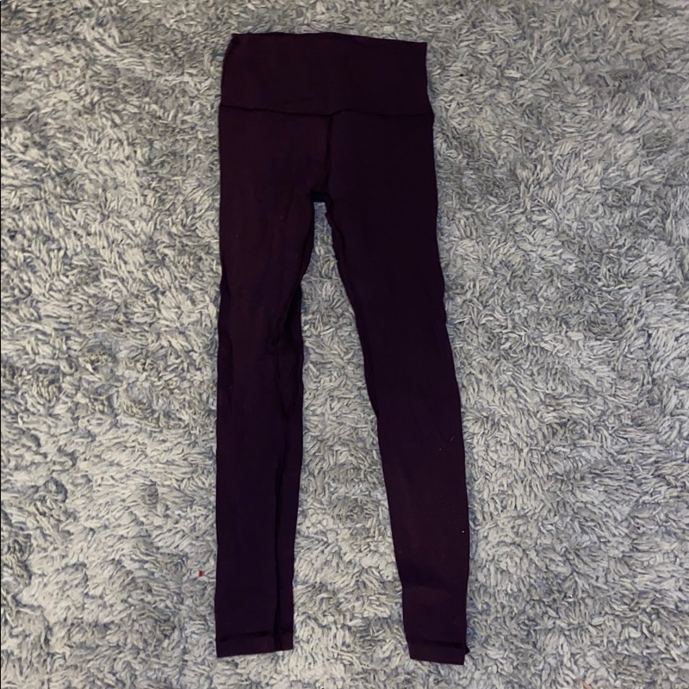 Maroon Lululemon Align Pant 25”